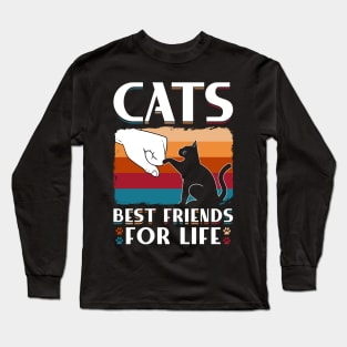 Cats Best Friends For Life Long Sleeve T-Shirt